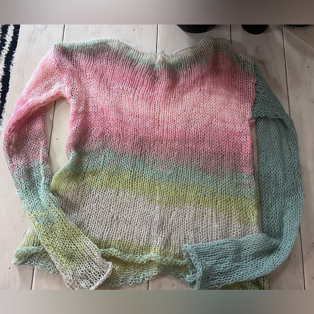 Hand Knit Gradient Sweater